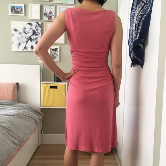 BCBG Pink V-neck Dress - Picture 3 of 5